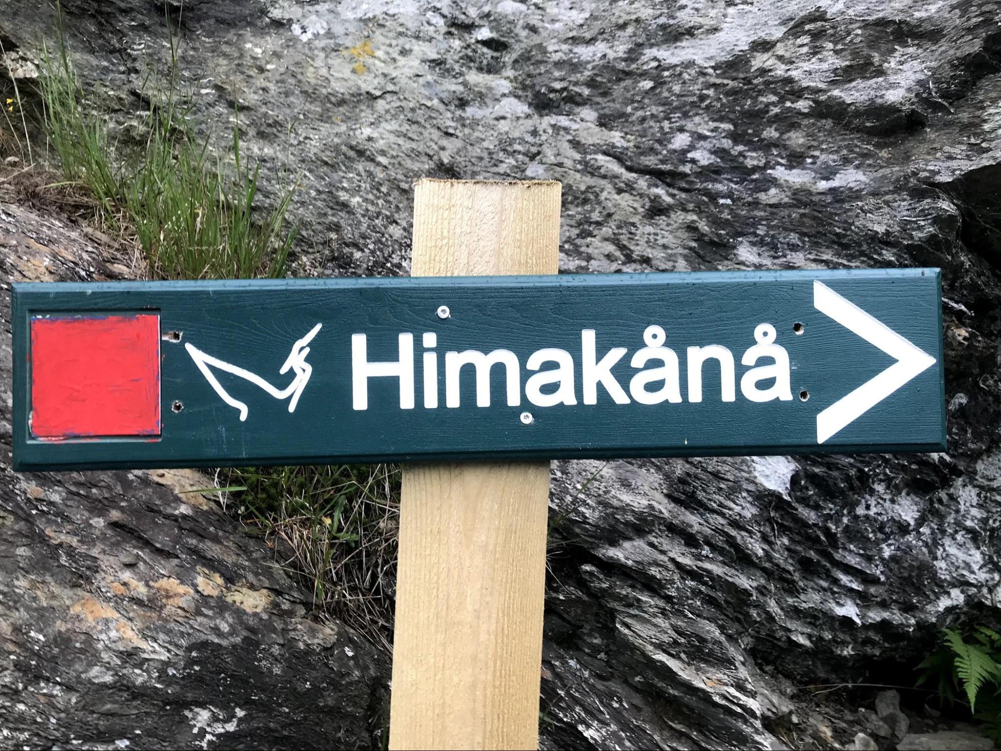 Nedstrand, home of a trail known as Himakånå