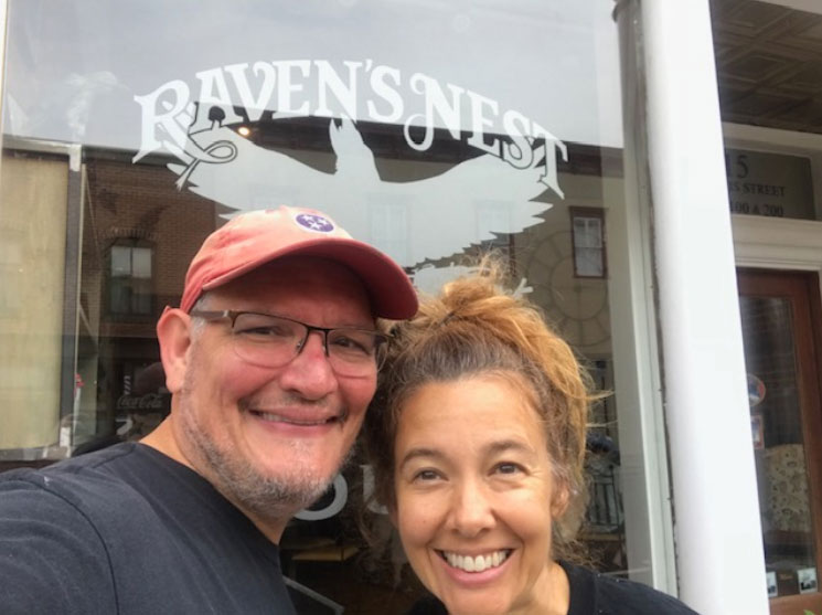 West Virginia trip, cafe Raven's nest